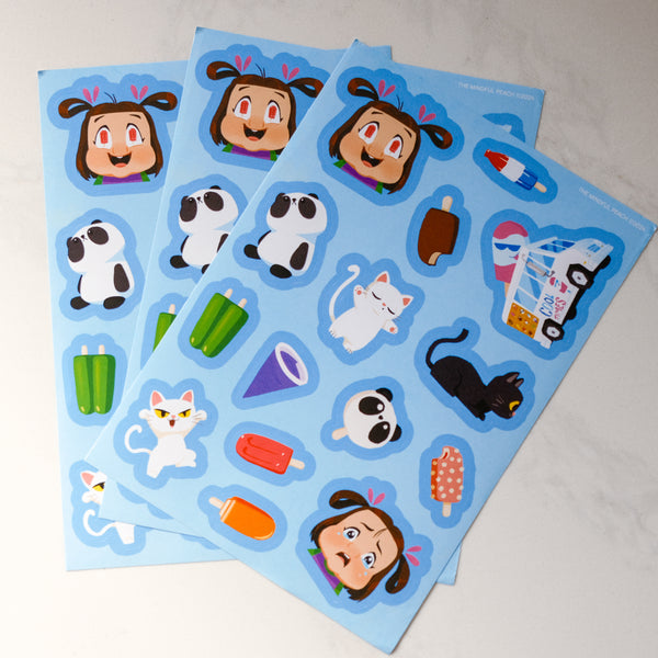I Want A Popsicle! Sticker Sheet