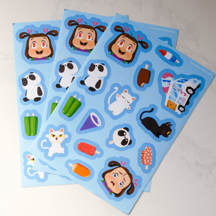 I Want A Popsicle! Sticker Sheet